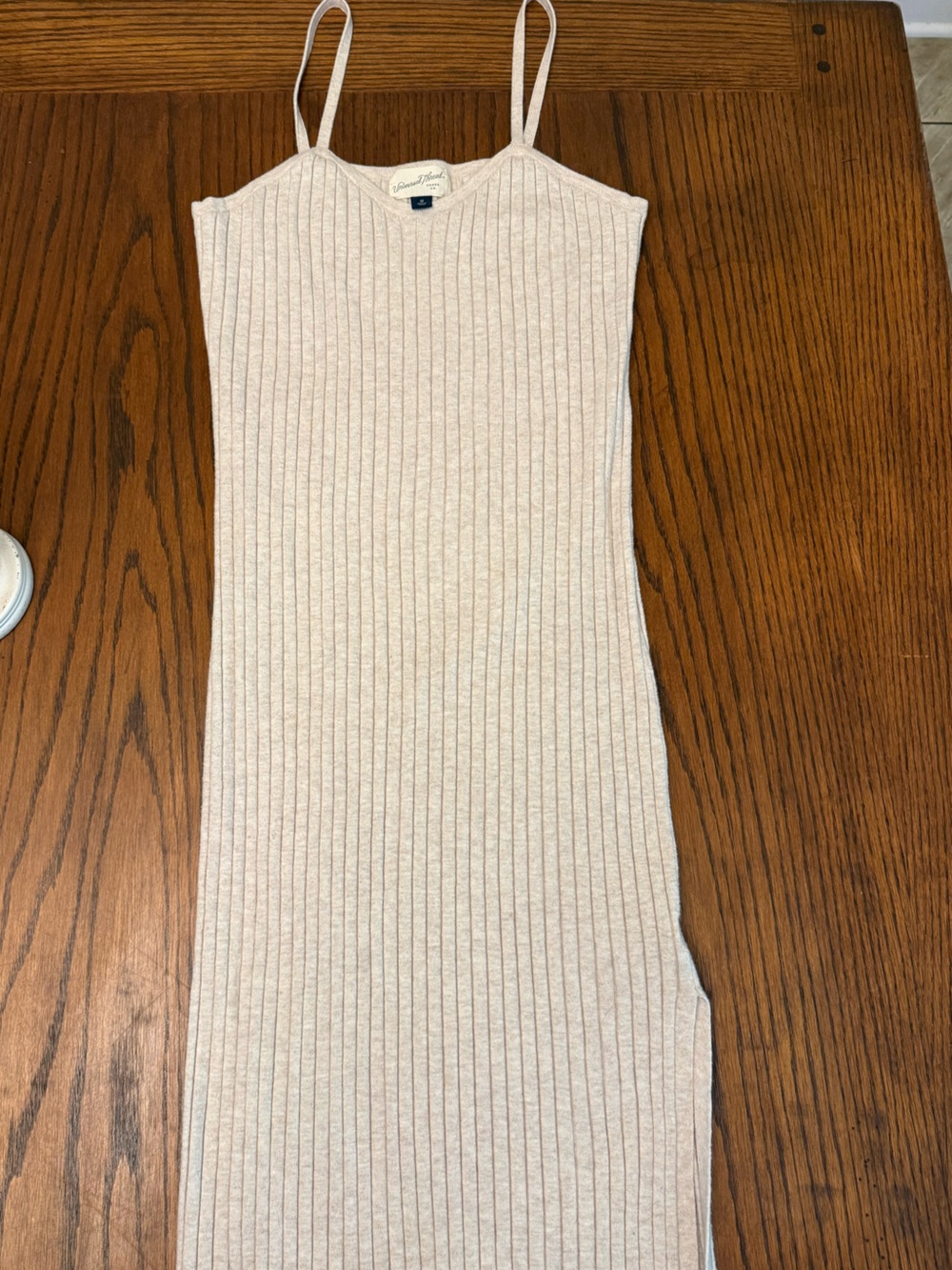 Universal Thread- Cream Ribbed Knit Dress - Picture 2 of 3